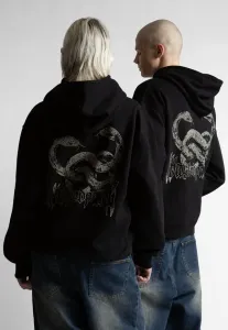 Худи с принтом змей, унисекс худи Wasted Paris, Black