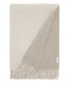 Кашемировый плед с бахромой Brunello Cucinelli, нейтральный