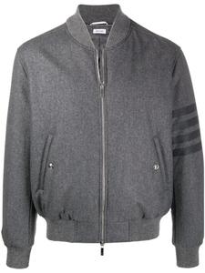 Куртка-бомбер с полосками 4-Bar Thom Browne, серый