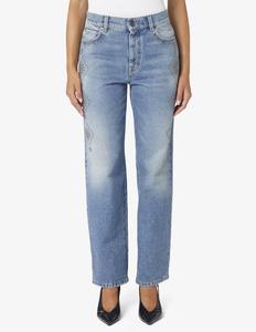 Джинсы прямого кроя Gatti Weekend Max Mara, светло-голубой