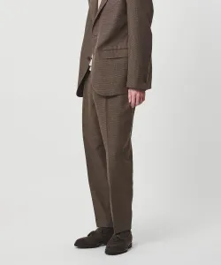 Брюки Pinhead с одной складкой, модель RELAX United Arrows, цвет Dk Brown