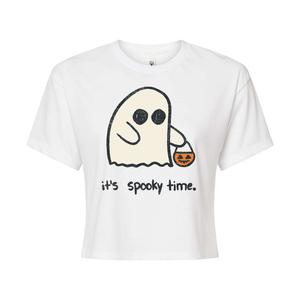Укороченная футболка для юниоров It Spooky Time Licensed Character, белый