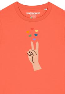 Футболка с принтом SPREAD LOVE watapparel, оранжевый