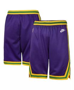 Nba Big Boys and Girls Purple Utah Jazz Classic Edition шорты Swingman Nike