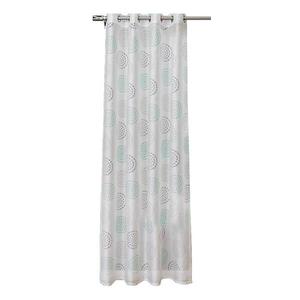 Штора с люверсами Kutti Bella, 135x175x2 см цвет weiß/türkis