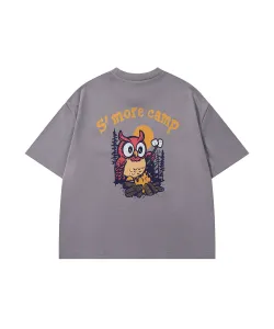 Футболка с коротким рукавом S'more/Owl Camp (детская), цвет Gray
