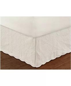 Стеганые подзоры с откидной юбкой высотой 18 дюймов с рисунком пейсли Greenland Home Fashions, белый