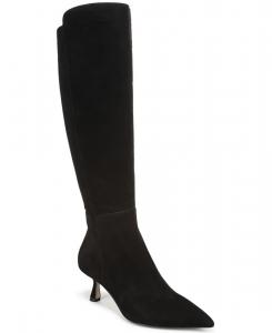 Женские сапоги Taylin на низком каблуке Sam Edelman, Black Suede