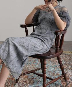 Платье для официальных свадеб, вечеринок, церемоний и торжественных мероприятий Pourvous, цвет Blue Gray