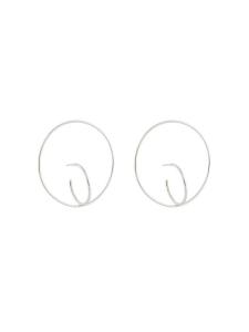 Двойные серьги-кольца Charlotte Chesnais, серебряный
