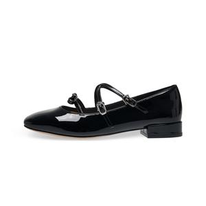 ST&SAT Блок каблук туфли Мэри Джейн женские черные, цвет Black