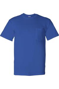 Футболка Gildan DryBlend с карманом, цвет royal