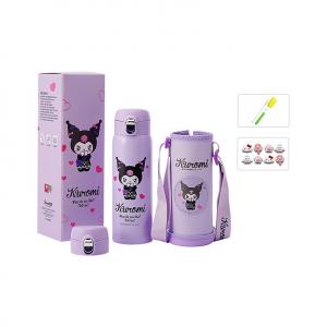 Питьевая трубочка Direct практичная термочашка 500ML Sanrio, Kuromi (Includes Cleaning Tools + Hello Kitty Stickers)