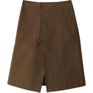 Хлопковая миди-юбка Burberry, Umber