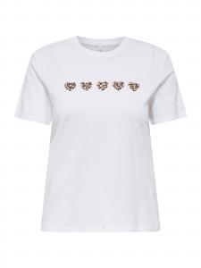 ONLY Футболка 'ONLMIA' в белом цвете