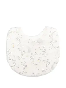 Нагрудник из хлопка с принтом в виде листьев Tartine Et Chocolat, белый