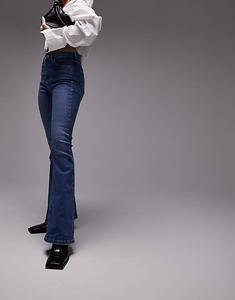 Голубые джинсы-клеш Topshop Hourglass Jamie