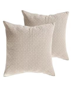 Вышивка крестом 2 шт. Шам-сет, Европейский Levtex, серый