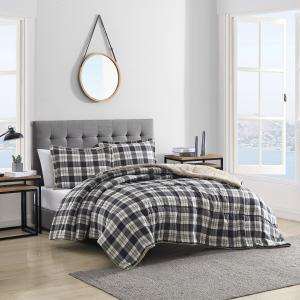 Двустороннее одеяло и накидка Nautica Lewes Grey King, цвет Grey