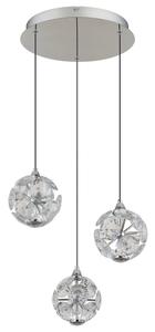 Настольная лампа Globo прозрачный, черный, хром диаметр/высота: 42/15 см