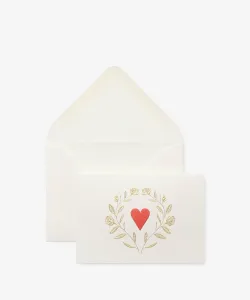 Открытка с маленькими розами ко Дню святого Валентина