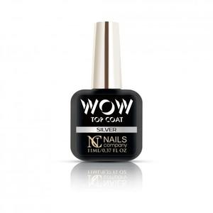 Гибридный лак Wow Top Coat Silver, 11 мл NC Nails