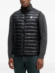 Жилет на молнии с логотипом Karl Lagerfeld, черный