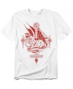 Мужская футболка Dungeons And Dragons Год Дракона: Красный Фонарь D&D, White