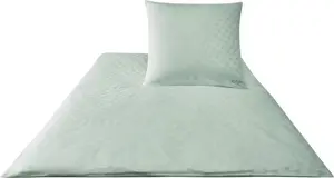 Наволочка из атласа "Мако", односпальная, василькового цвета, серебристая, размер 70х90. JOOP!