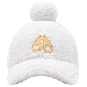 Полиэстеровые бейсболки унисекс цвет слоновая кость Moose Knuckles, айвори белый