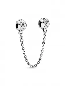 Подвеска-цепочка «Повязка сердец» Pandora, серебро