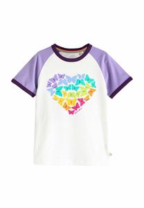 Футболка с принтом SHORT SLEEVE RAGLAN COLOURFUL REGULAR FIT Little Bird, фиолетовый