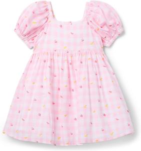 Платье Janie and Jack Girls Pink Gingham Dress, розовый