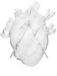 Ваза Love in Bloom в форме сердца Seletti, белый