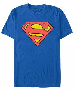 Мужская классическая футболка с коротким рукавом и логотипом Супермена DC Fifth Sun