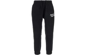 Брюки тапер Maison Kitsuné с принтом логотипа Maison Kitsune, черный