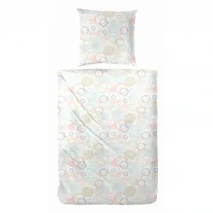 Постельное белье Primera «Постельное белье Primera из мягкого хлопчатобумажного полотна Cirleane», с кругами пастельных тонов, цвет blau