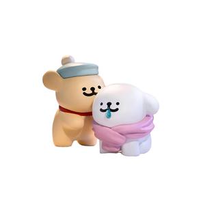 x Line Puppies Warm Collection Trendy Toy Mystery Box Одиночная мистери-бокс/Полный набор 8 шт TOP TOY, confirmed-hugging warm (open)