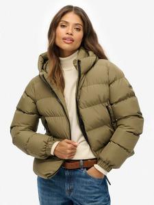Утепленная спортивная куртка с капюшоном Superdry, Khaki