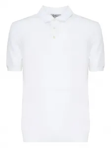 Хлопковое поло с короткими рукавами John Galliano, белый