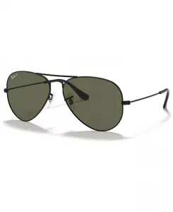 Унисекс поляризованные авиаторы Classic Sunglasses, RB3025 Ray-Ban, черный