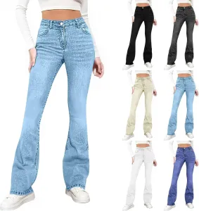 Женские джинсы-клеш Stretchy Denim Pants Y2k Bell Bottom