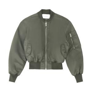 Куртка Entire Studios Cropped Broad Bomber Jacket 'Khaki', зеленый