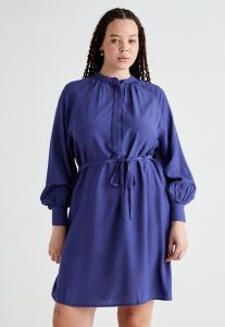 Платье-рубашка CARMYRNA KNEE DRESS ONLY Carmakoma, синий