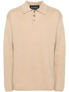 Рубашка поло Finest в рубчик Alanui, нейтральный