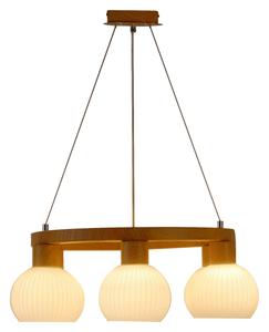 Подвесной светильник Novel белый, цвета дуба диаметр/высота: 60/120 см