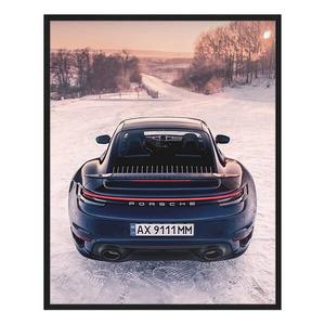 Картина Any Image Porsche 911 Turbo S, 42x52x2,6 см цвет schwarz