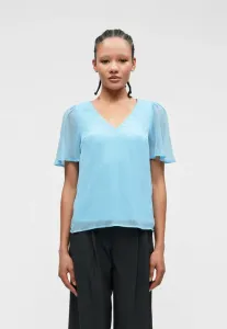 Блузка falia с v-образным вырезом и короткими рукавами Vila, Light Blue