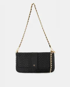 Сумка-бандо из кожи питона с цепочкой-ручкой Latouche, коричневый