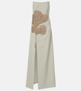 Платье Faranna из крепа с декором Costarellos, Dusty Mint